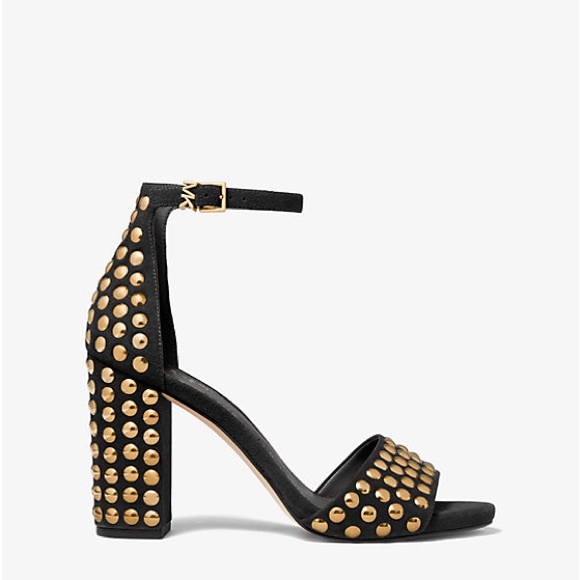 Michael Kors Leela Studded Suede Sandal - Picture 16 of 16